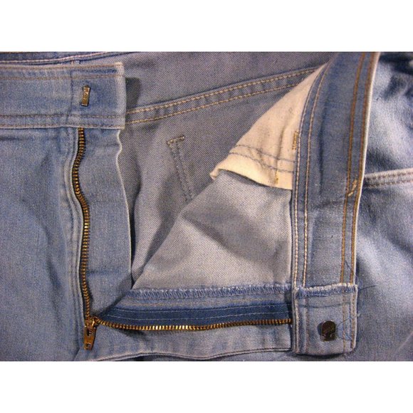 Wrangler Vintage CUTOFF JEAN SHORTS Cut Off W 40 MEASURED Blue Denim - Picture 4 of 8